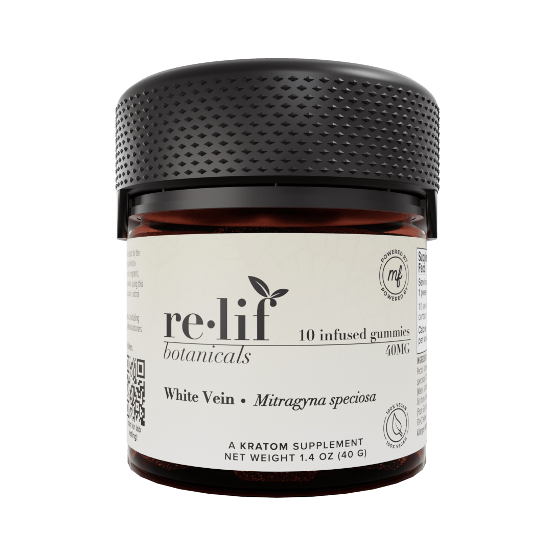 Relif Kratom Gummies - Green Vein - 40mg - Green Apple